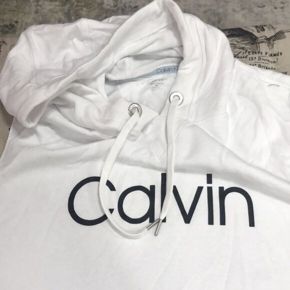 Calvin Klein Perform. Ombre-Stripe Hoodie Dress - Picture 7 of 9